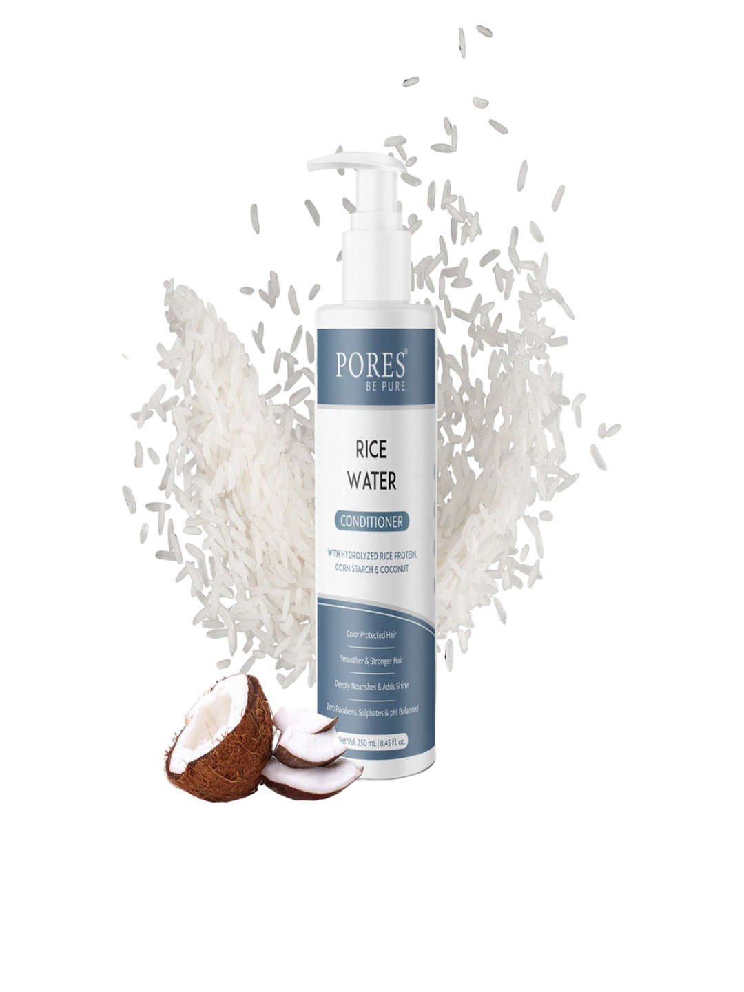 PORES Be Pure Set Of 3 Rice Water Conditioner With Corn Starch - 250ml Each