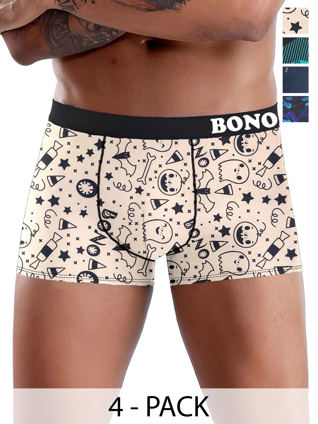 DISPENSER Pack Of 4 Printed Trunks V6-C2-C4-C9-C10-L-Multi 2