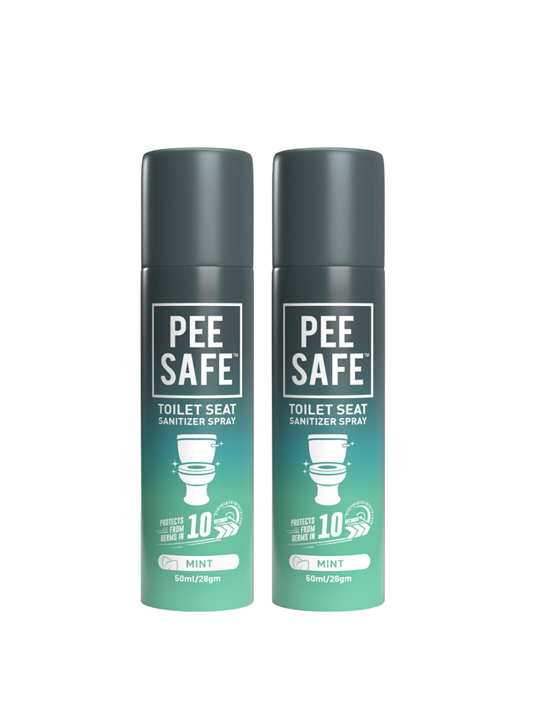 PEESAFE Set Of 2 Toilet Seat Sanitizer Spray- 50 ml each