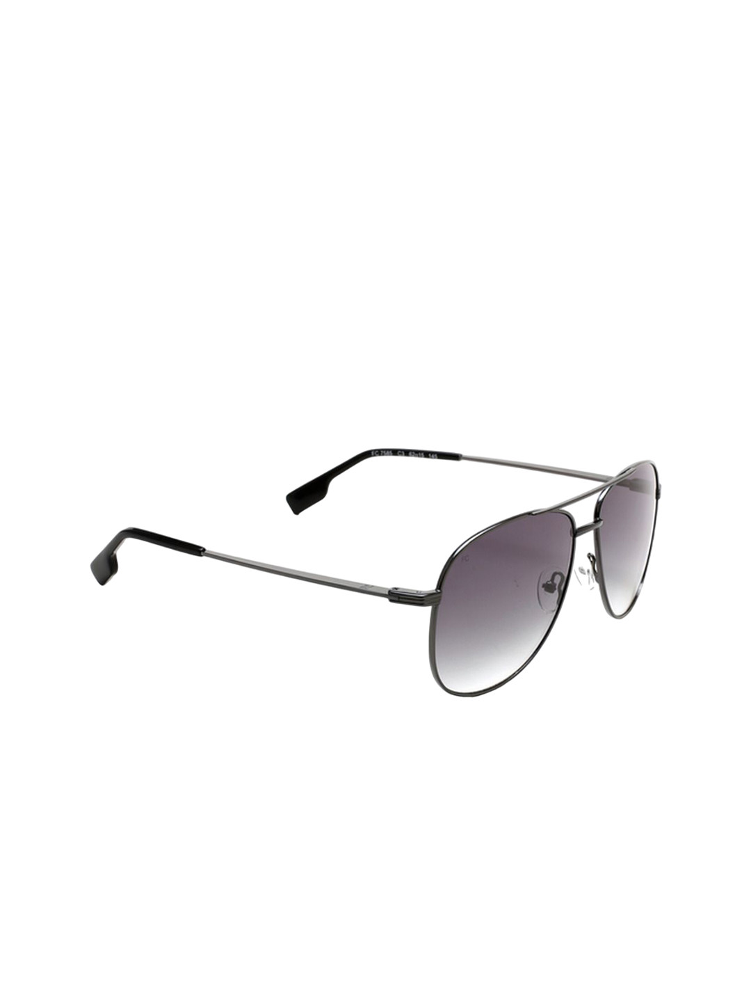 French Connection Men Aviator Sunglasses with UV Protected Lens FC 7585 C3 S