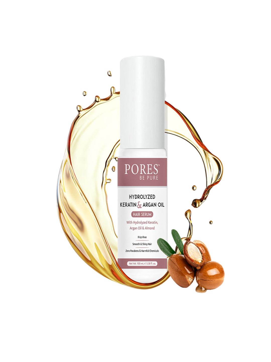 PORES Be Pure Hydrolyzed Set Of 3 Keratin & Argan Oil Hair Serum - 100ml Each