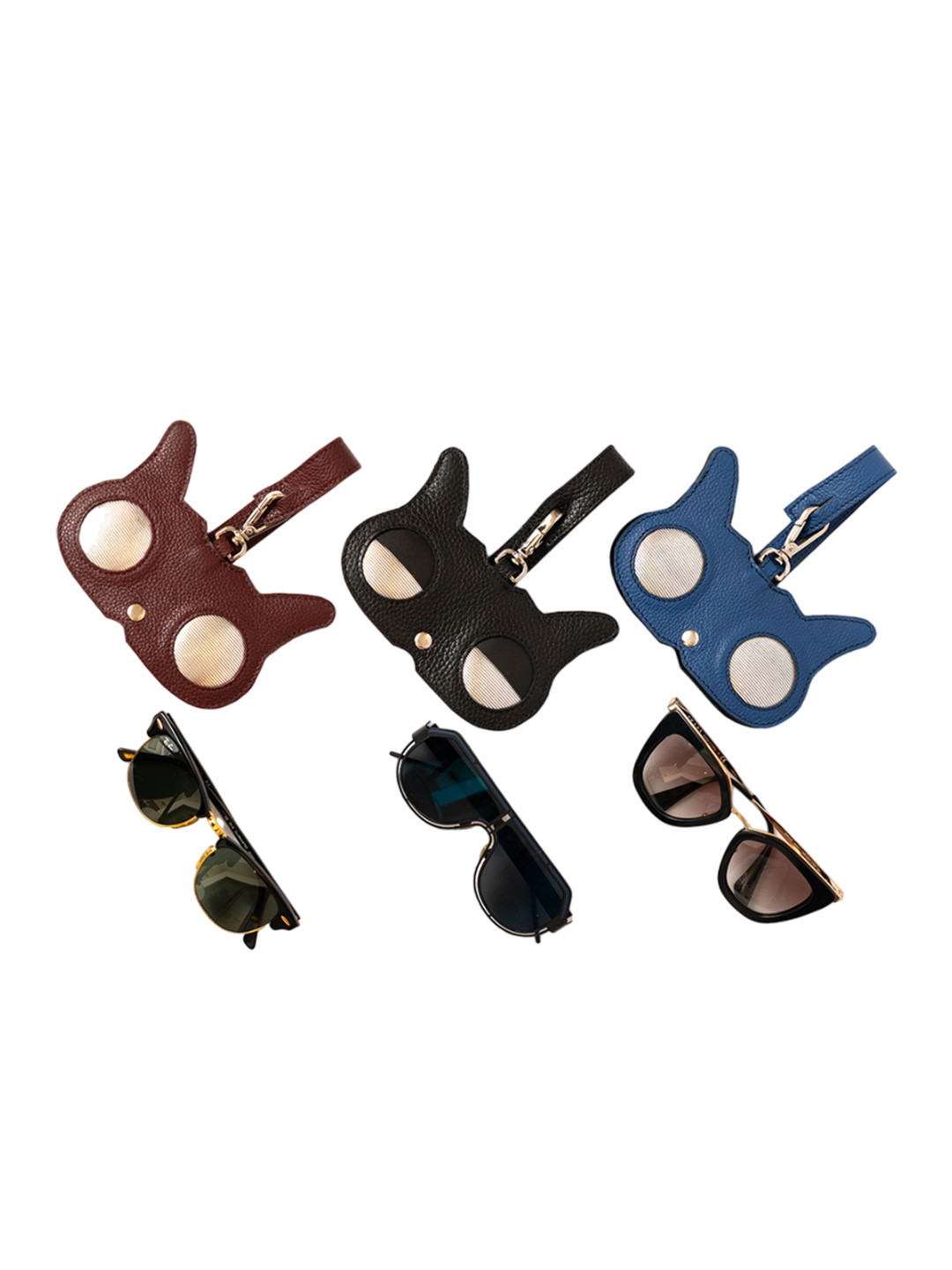 Oddcat Leather Cat Eyes Sunglasses Case