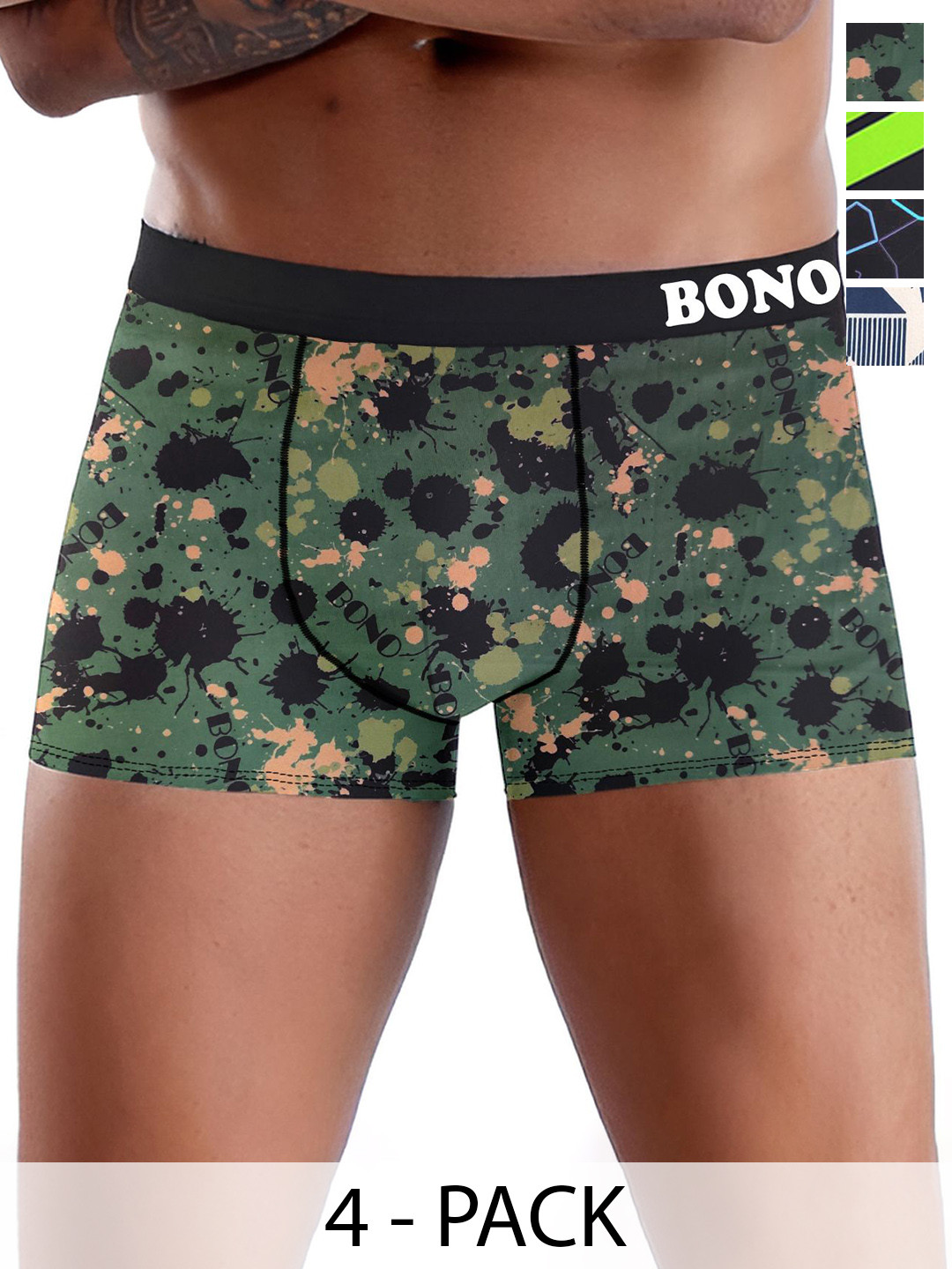 DISPENSER Pack Of 4 Printed Trunks V6-C5-C6-C7-C12-L-Multi 3