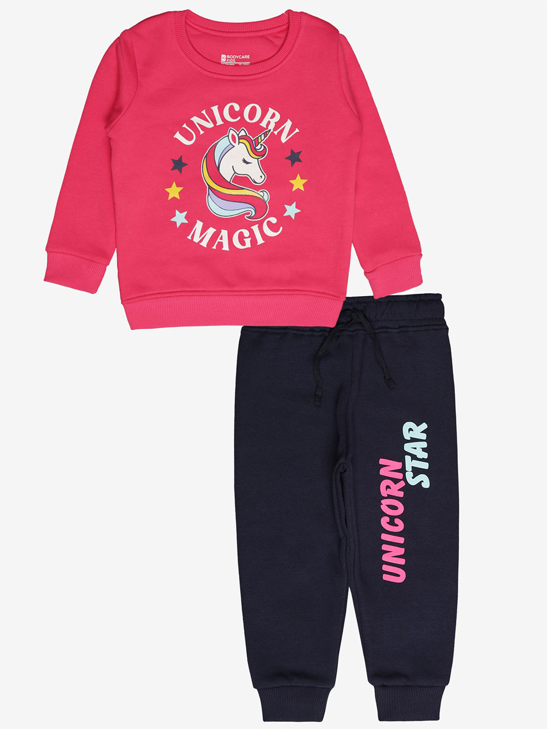 Bodycare Kids Girls Unicorn Printed Sweatshirt With Joggers