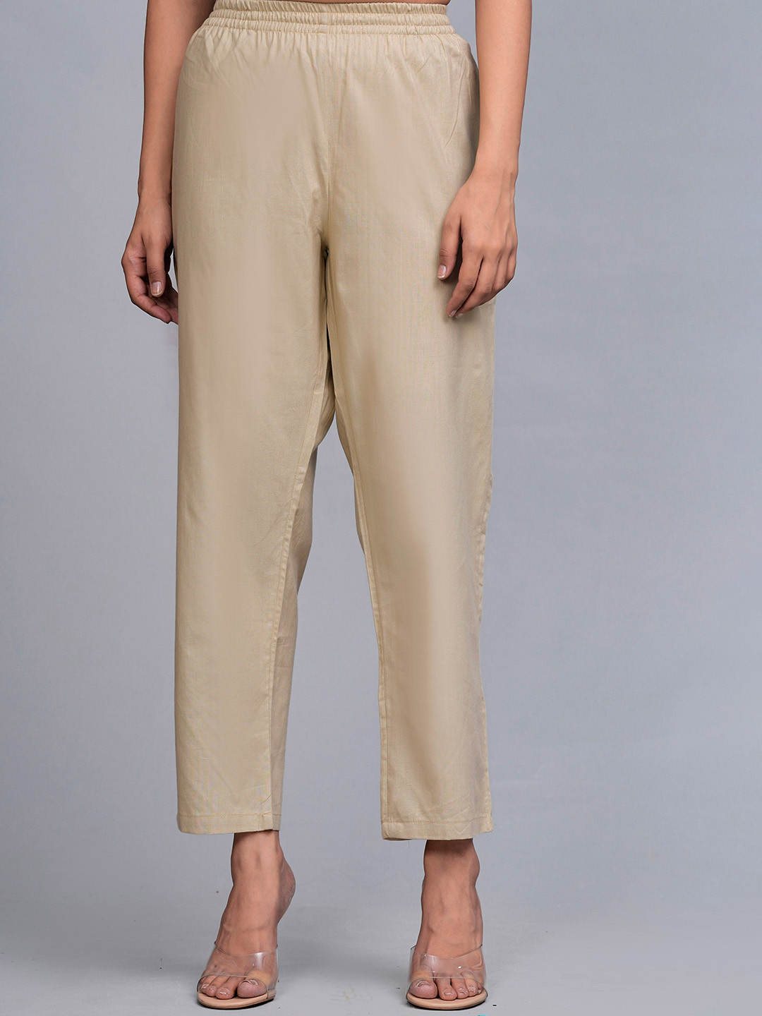 Chaukas Women Pleated Trousers