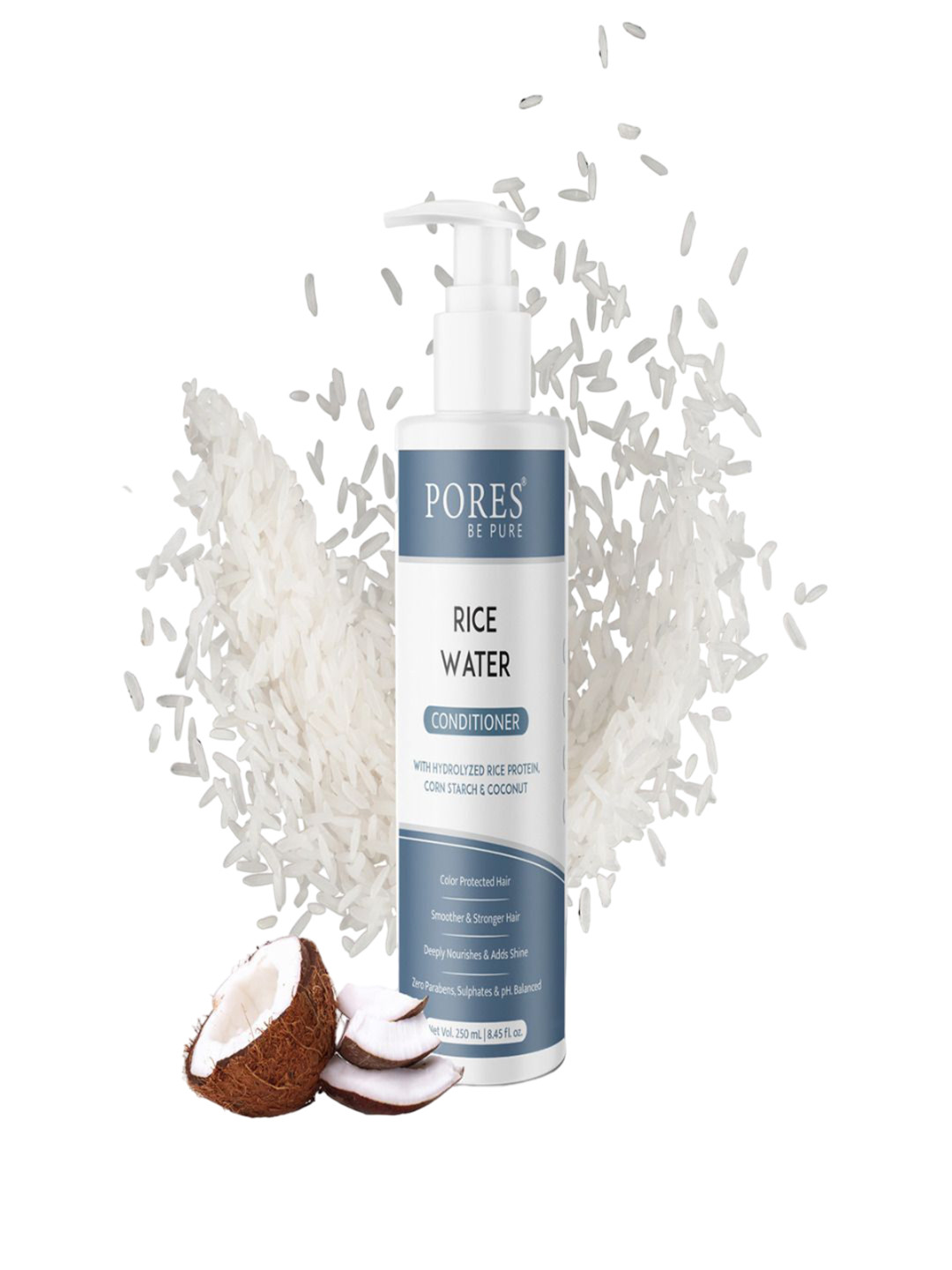PORES Be Pure Rice Water Conditioner With Corn Starch - 250ml