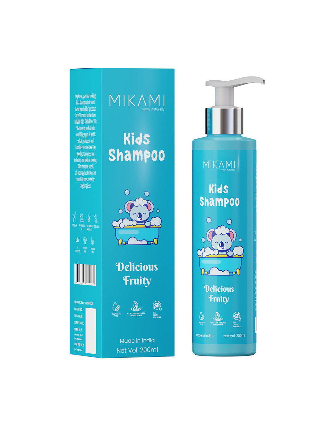 MIKAMI Delicious Fruity Scent And Hydrating Shampoo- 200ml