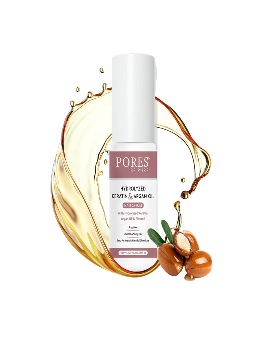 PORES Be Pure Set Of 2 Hydrolyzed Keratin & Argan Oil Hair Serum - 100ml Each