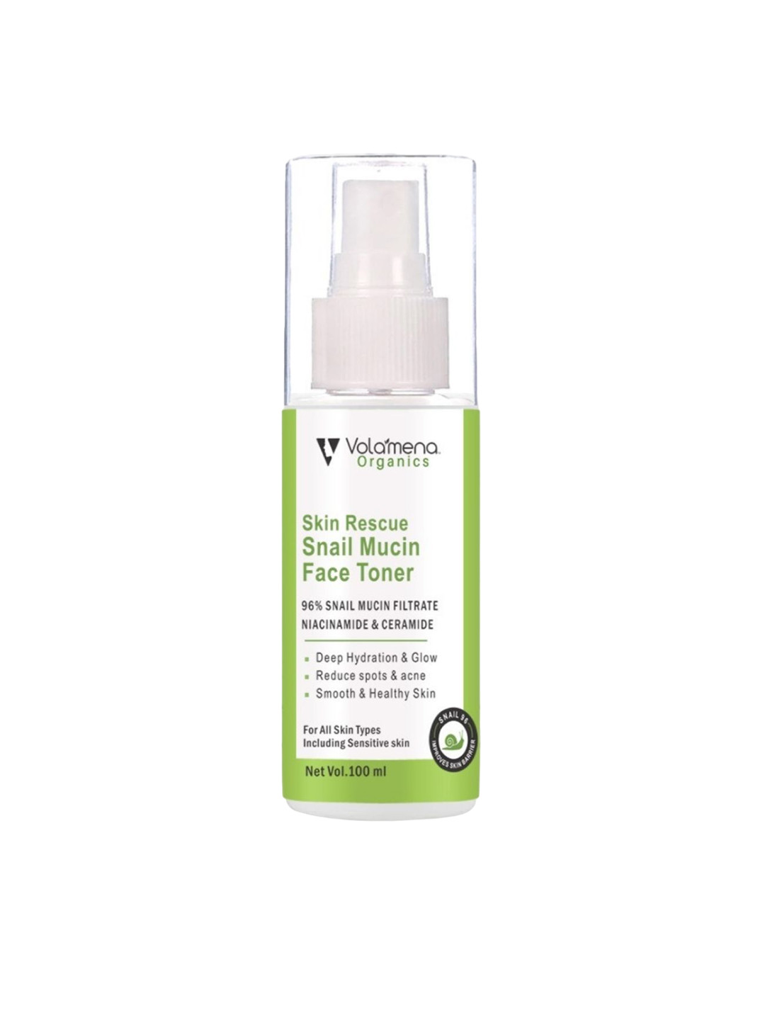 Volamena Organics Skin Rescue Snail Mucin Face Toner - 100ml