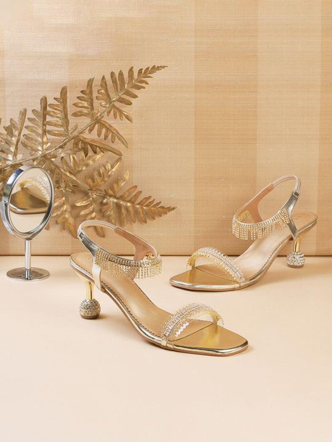Metro Embellished Block Heel Sandals