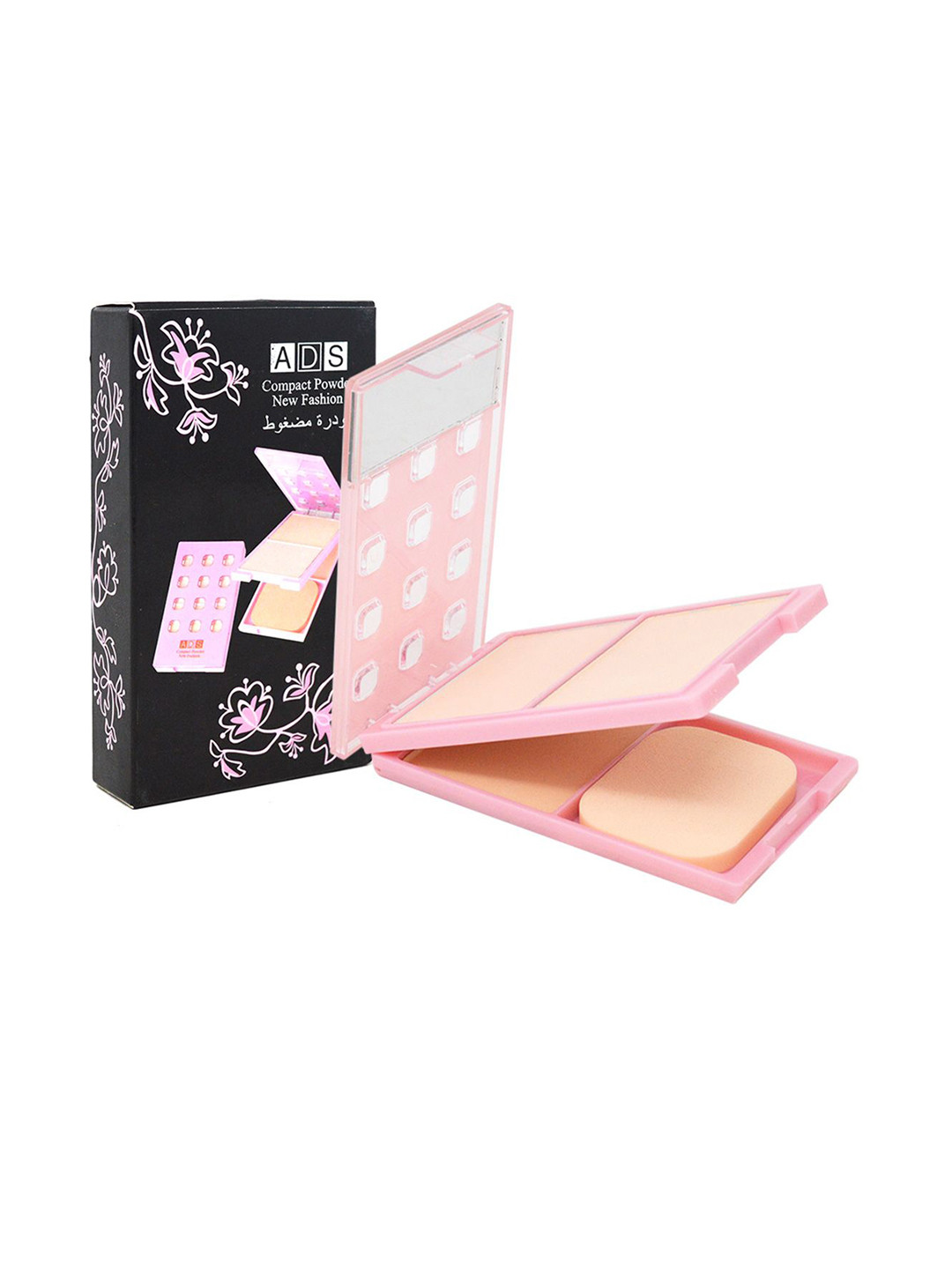 A.D.S Silky Skin Compact Powder With Mirror & Applicator With Matte Finish - 25 g