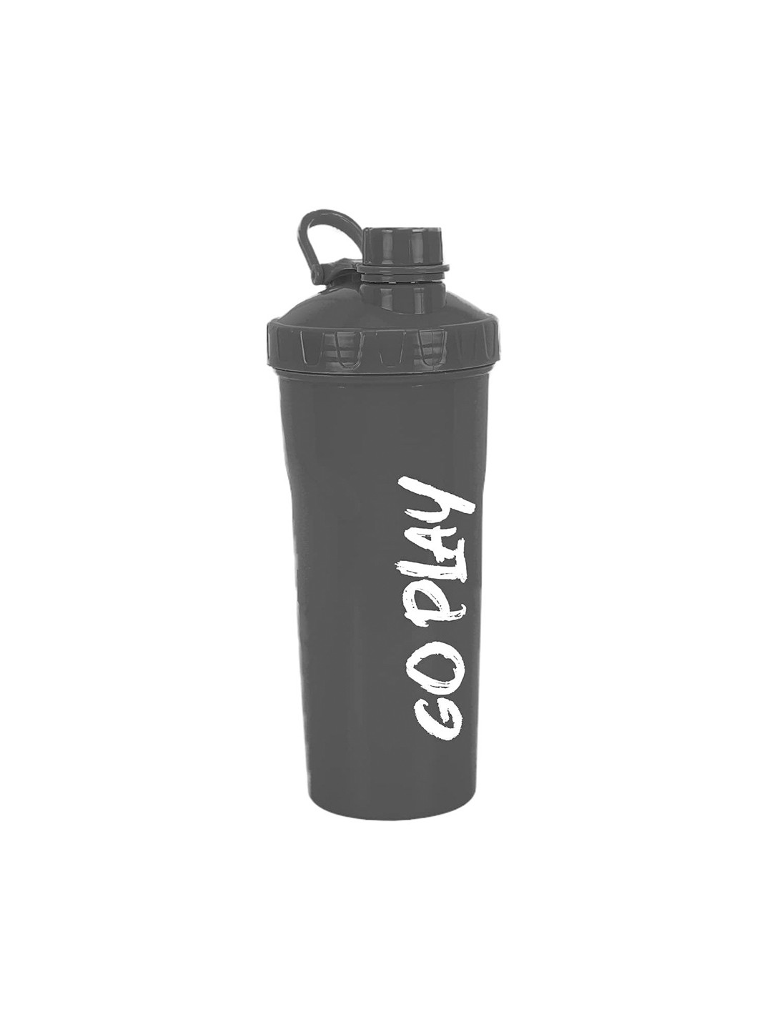 STRAUSS Aqua Black Typography Plastic Spill Proof Shaker - 700ml