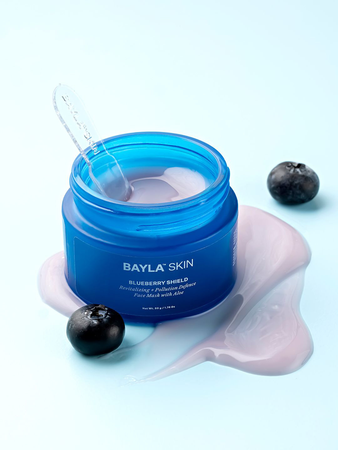 Bayla Skin Blueberry Shield Revitalizing Pollution Defense Face Mask With Aloe- 50g