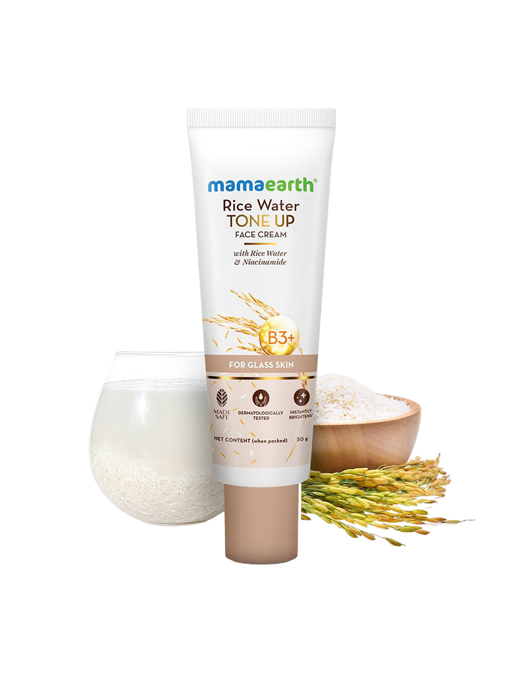 Mamaearth Rice Water Tone Up Face Cream With Niacinamide - 50g