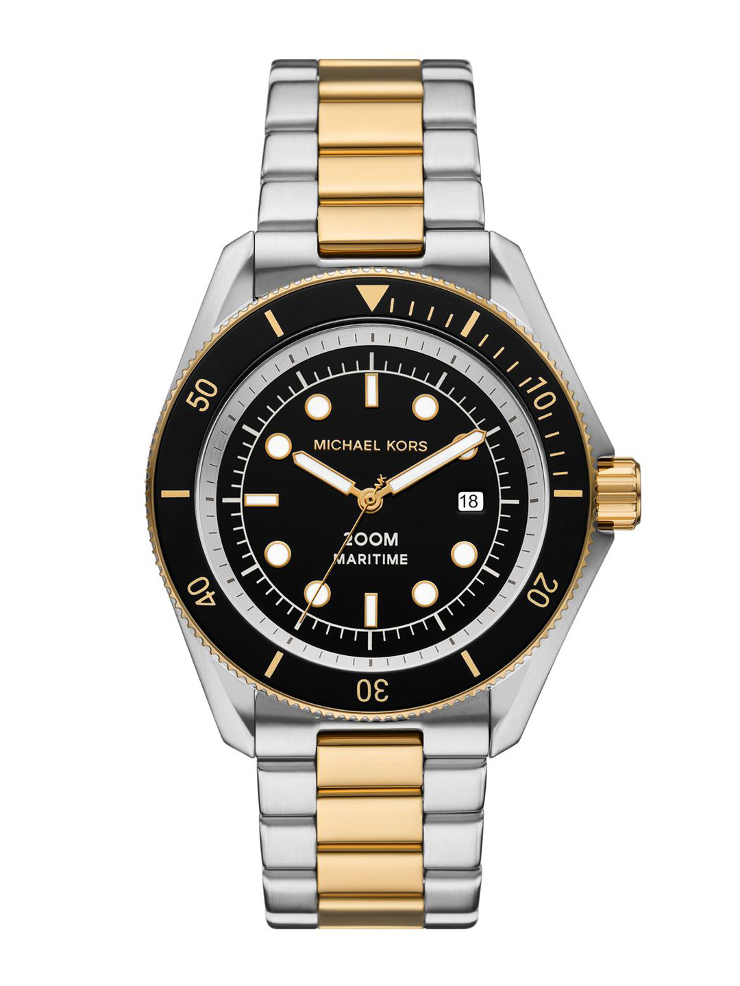 Michael Kors Men Embellished Dial & Stainless Steel Straps Analogue Watch AK_MK9180