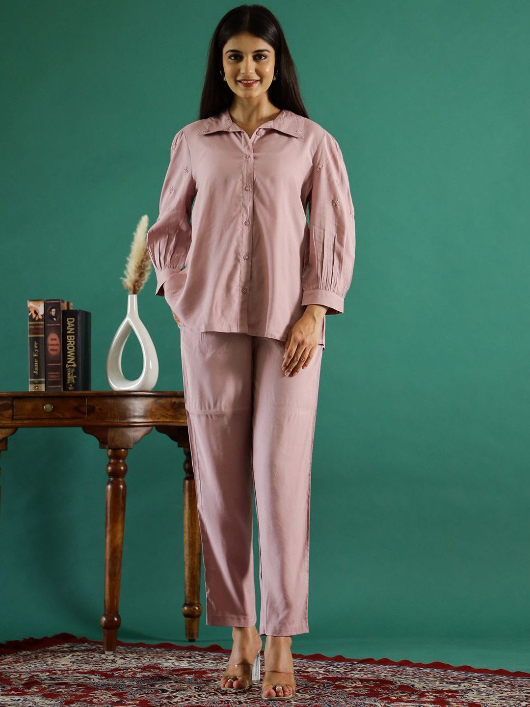 RangDeep Thread Work Long Sleeves Shirt With Trouser