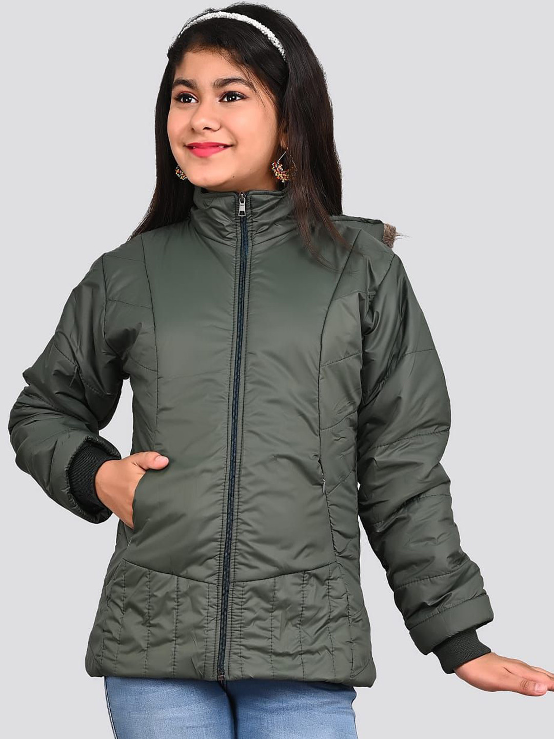 FELLAMO Girls Water Resistant Tailored Jacket