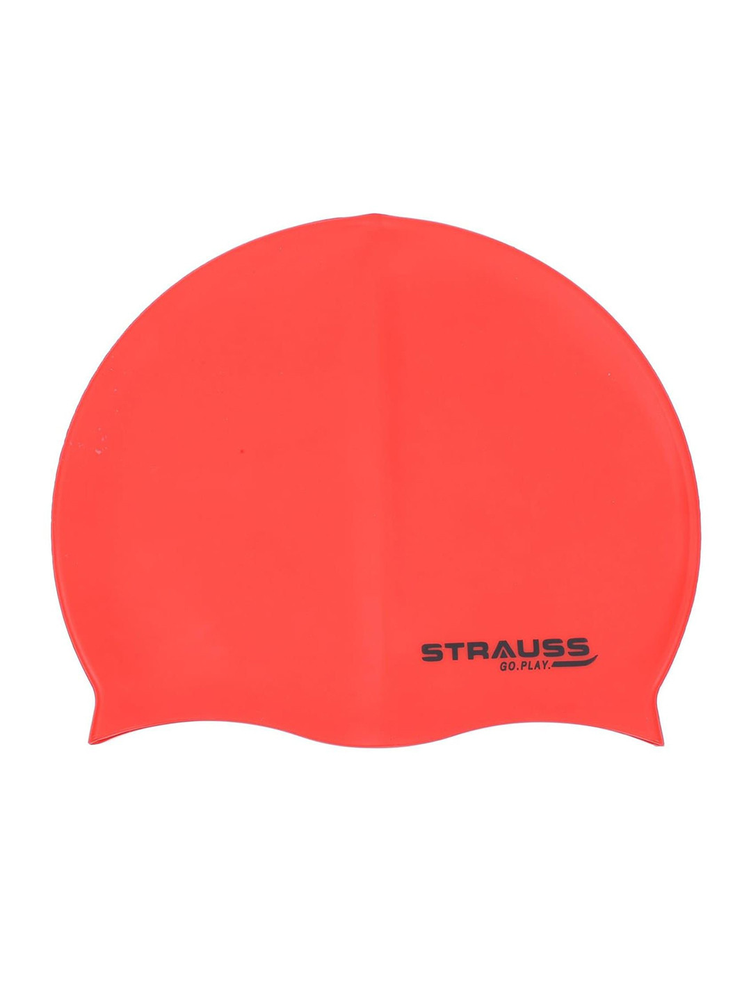 STRAUSS Adults-Unisex Silicone Swim Cap with Ear Protector