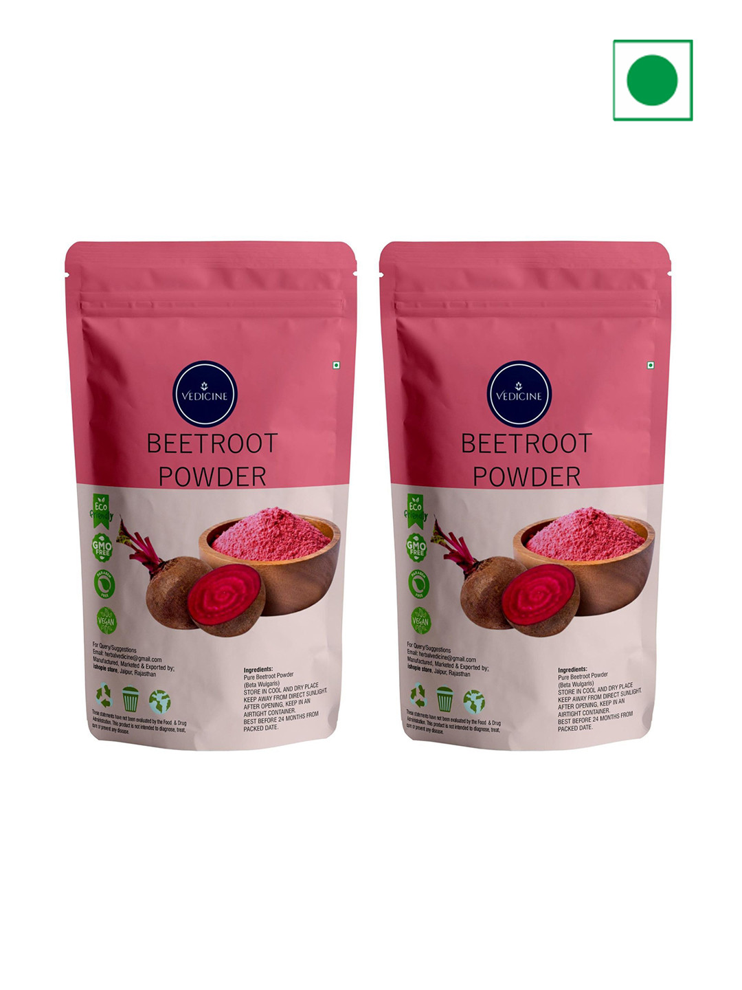 VEDICINE Set Of 2 Beetroot Powder - 1 kg