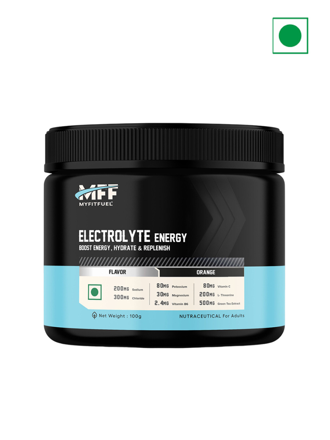 MyFitFuel Electrolyte Energy Hydration Replenish - 100g - Orange