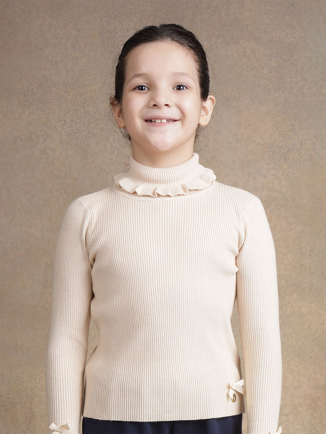 One Friday Girls Ribbed Pullover