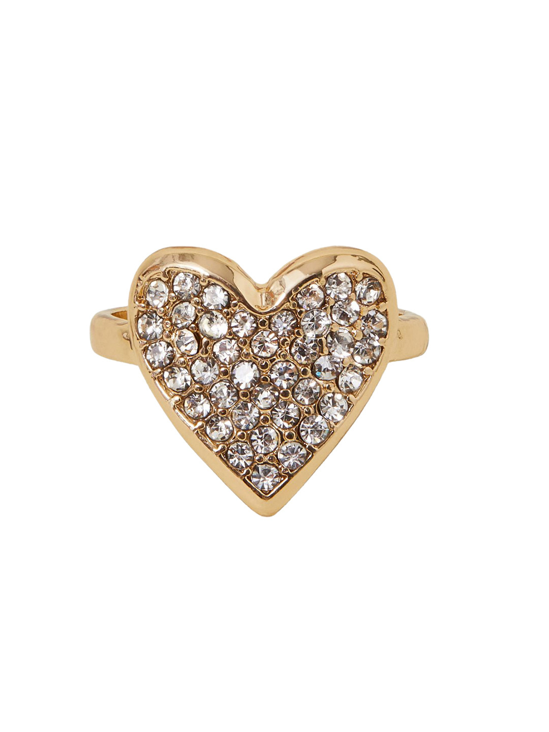 Accessorize Crystal Stone-Studded Sparkle Heart Finger Ring