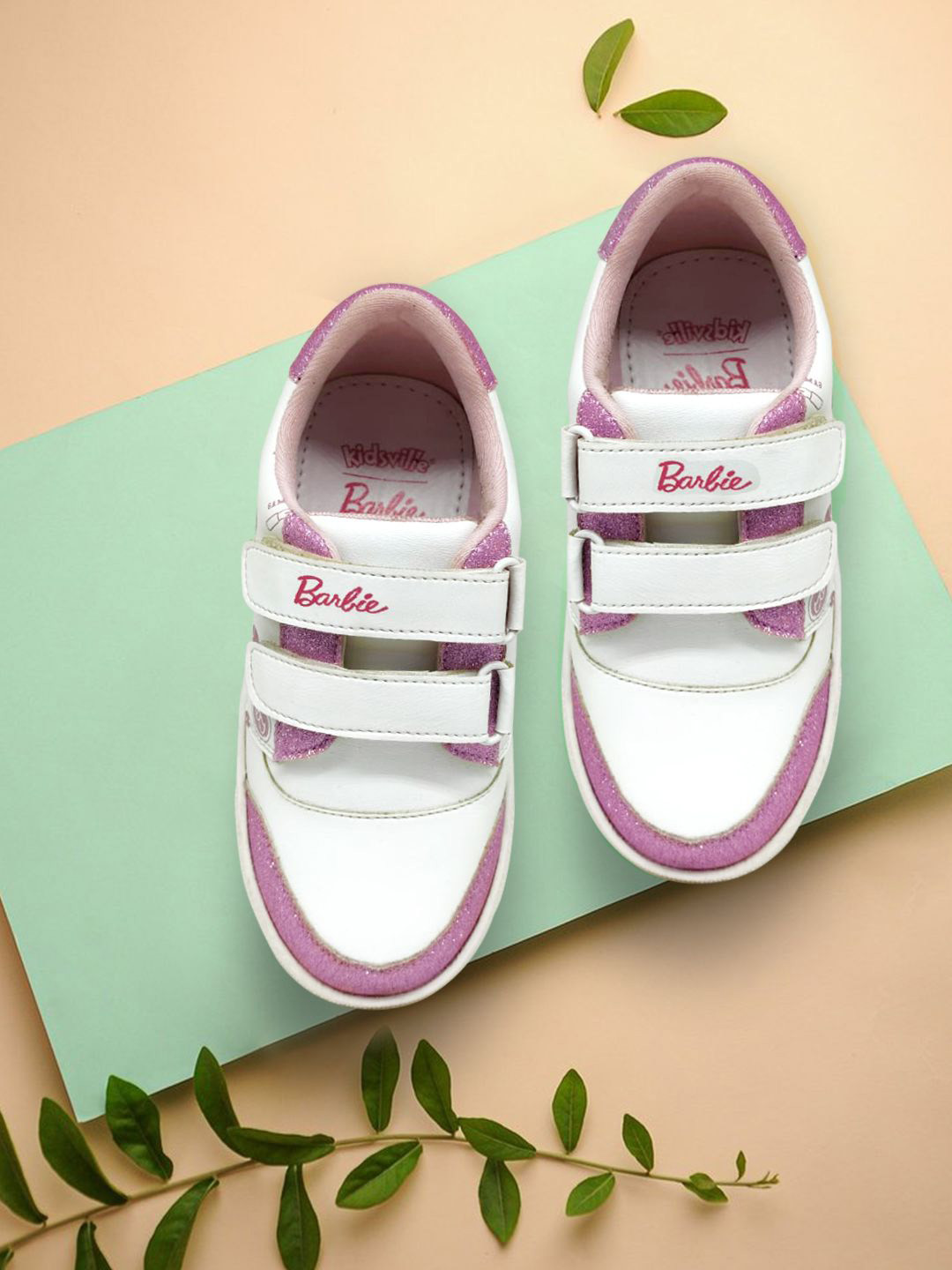 Kids Ville Girls Barbie Printed Casual Sneakers