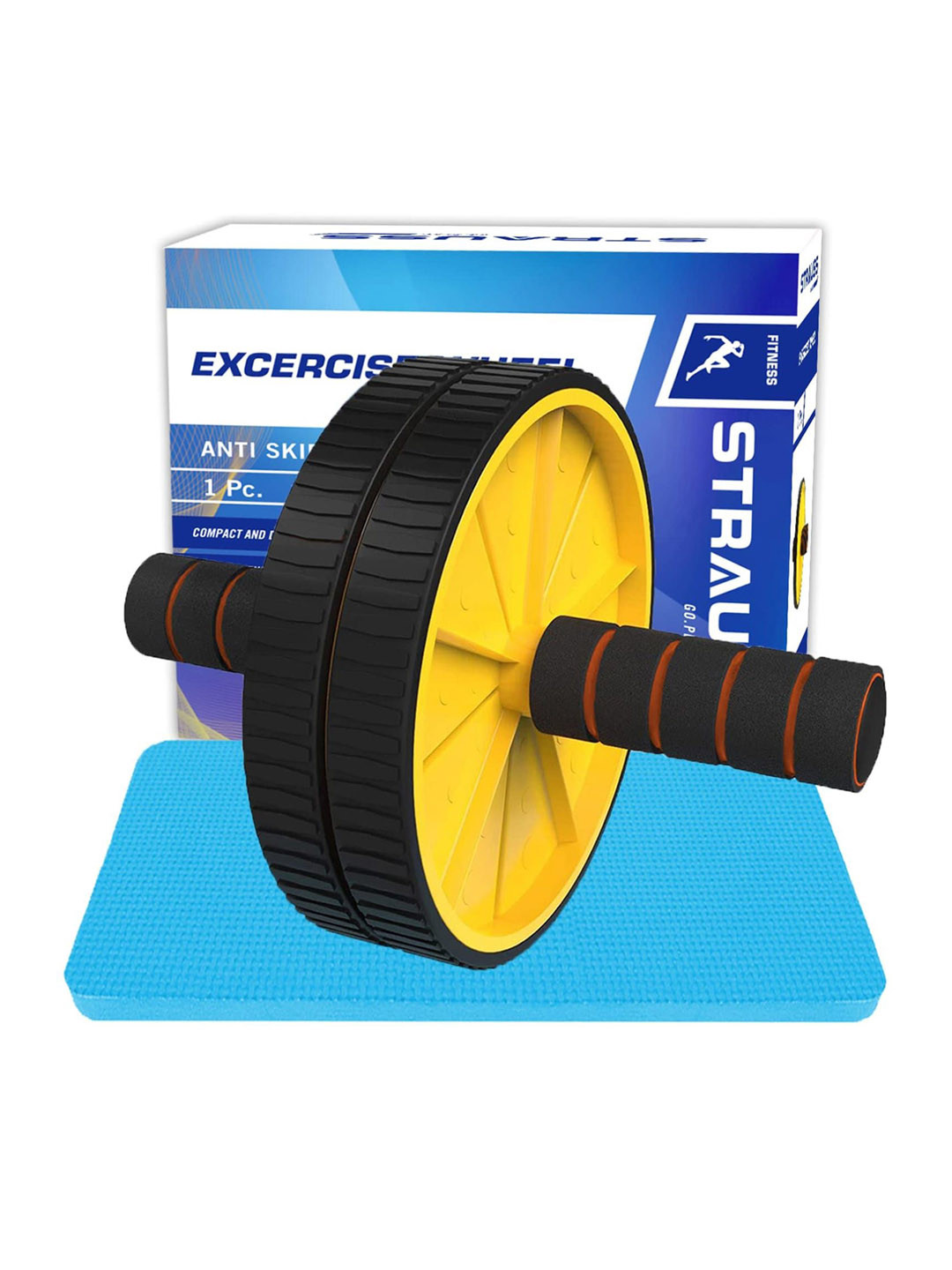 STRAUSS Double Wheel Exercise Roller