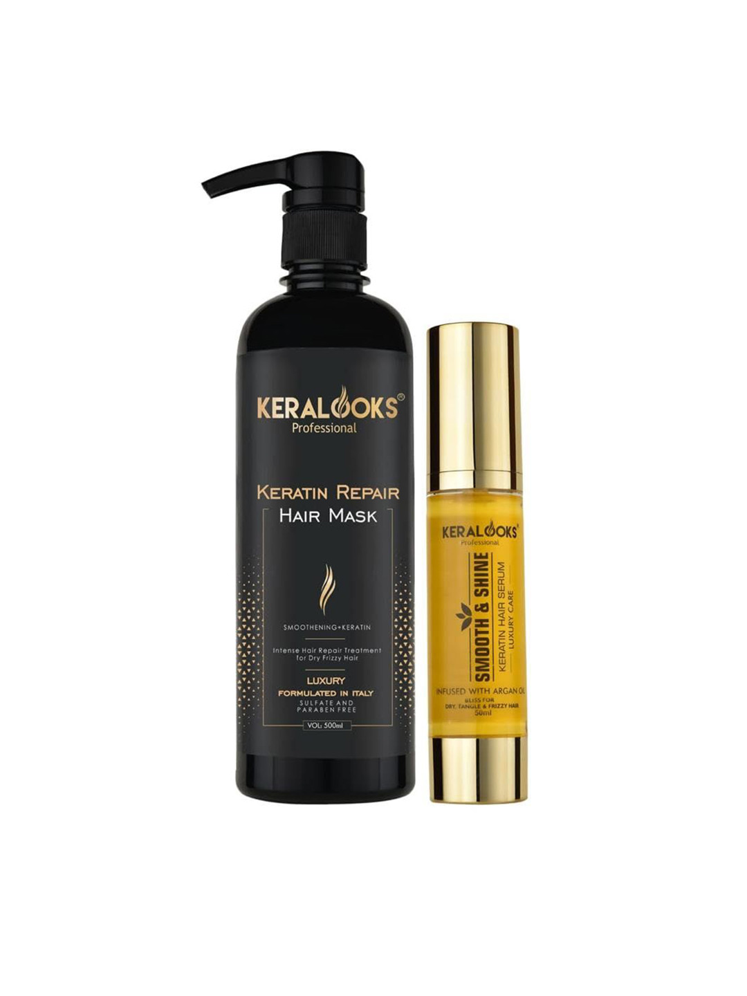 Keralooks professional Combo Of Smoothing Plus Keratin Hair Mask & Keratin Hair Serum