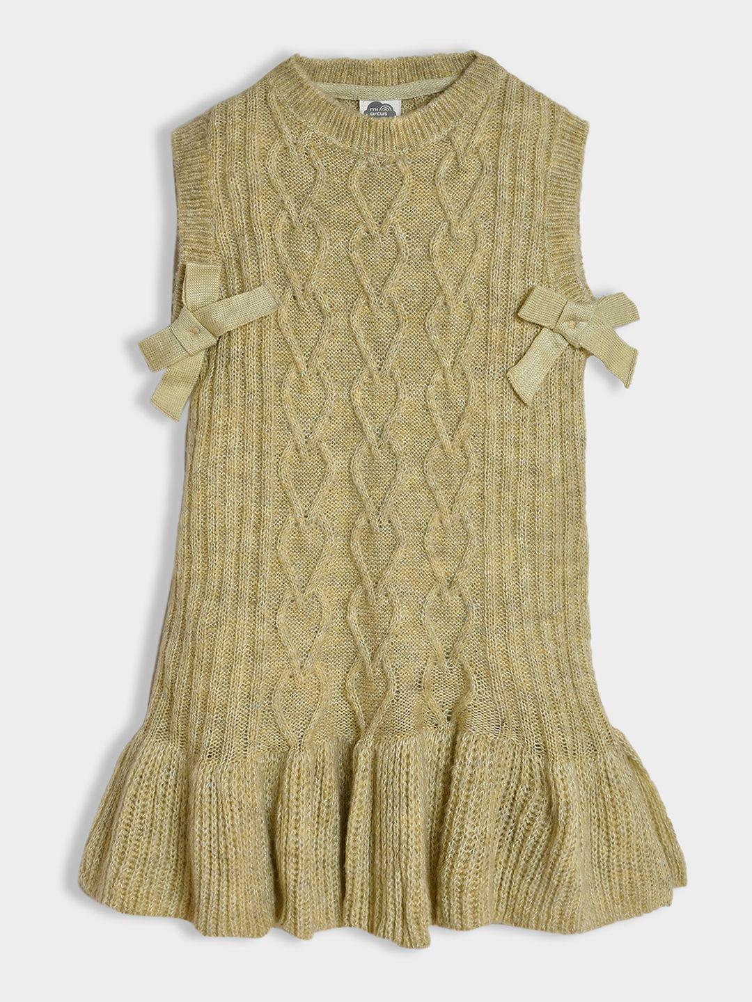 MiArcus Girls Knitted Drop-Waist Dress