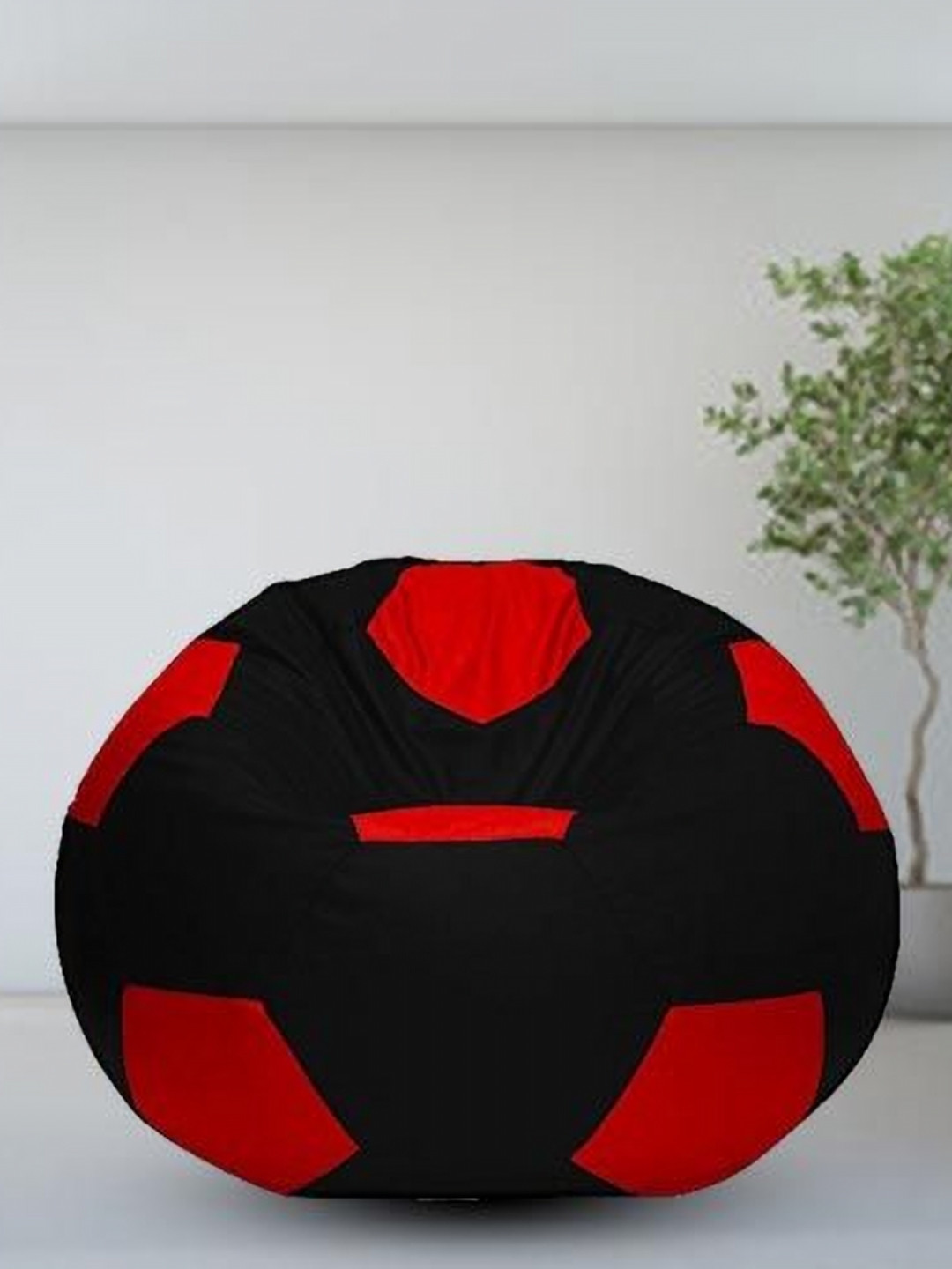 Coaster Shine Black & Orange Colorblocked Bean Bag Cover