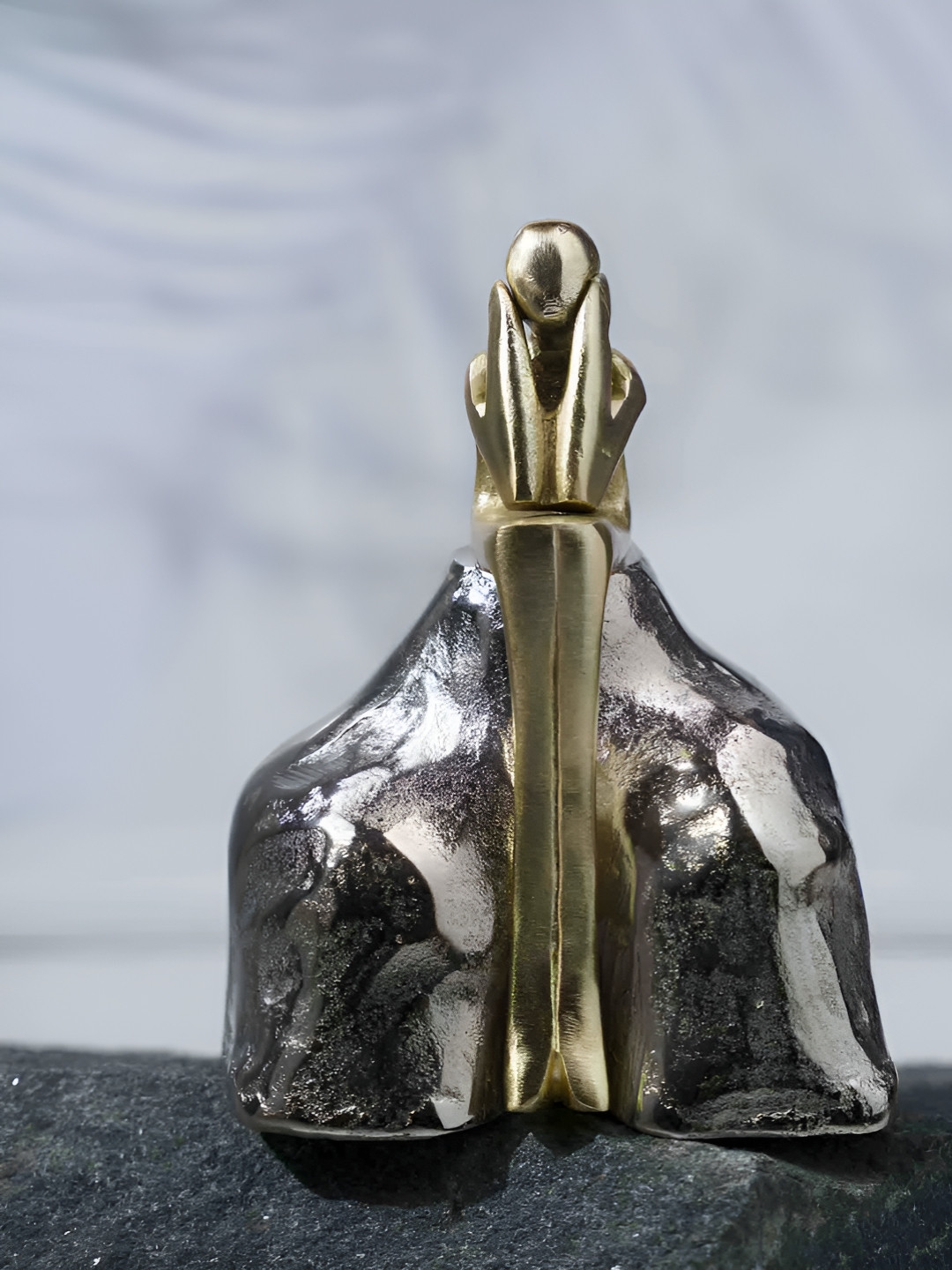Folkstorys Silver-Toned Figurine Showpiece