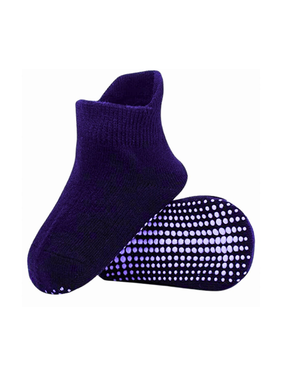 AHC Unisex Kids Navy Ankle-Length Anti skid Socks