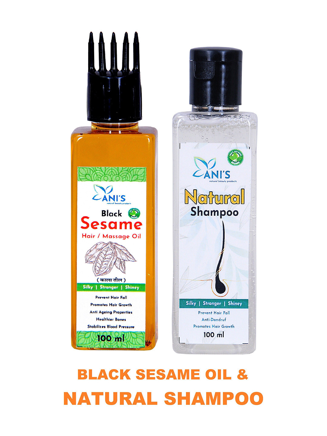 ANI'S Sesame Oil & Natural Shampoo -100 Ml Each