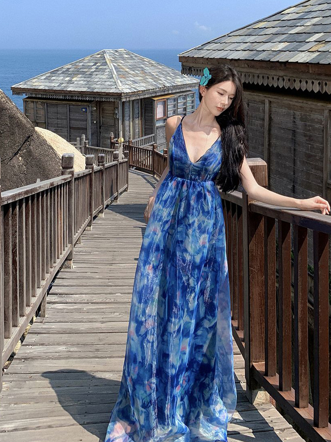 JC Mode Women Abstract Printed Maxi Dress