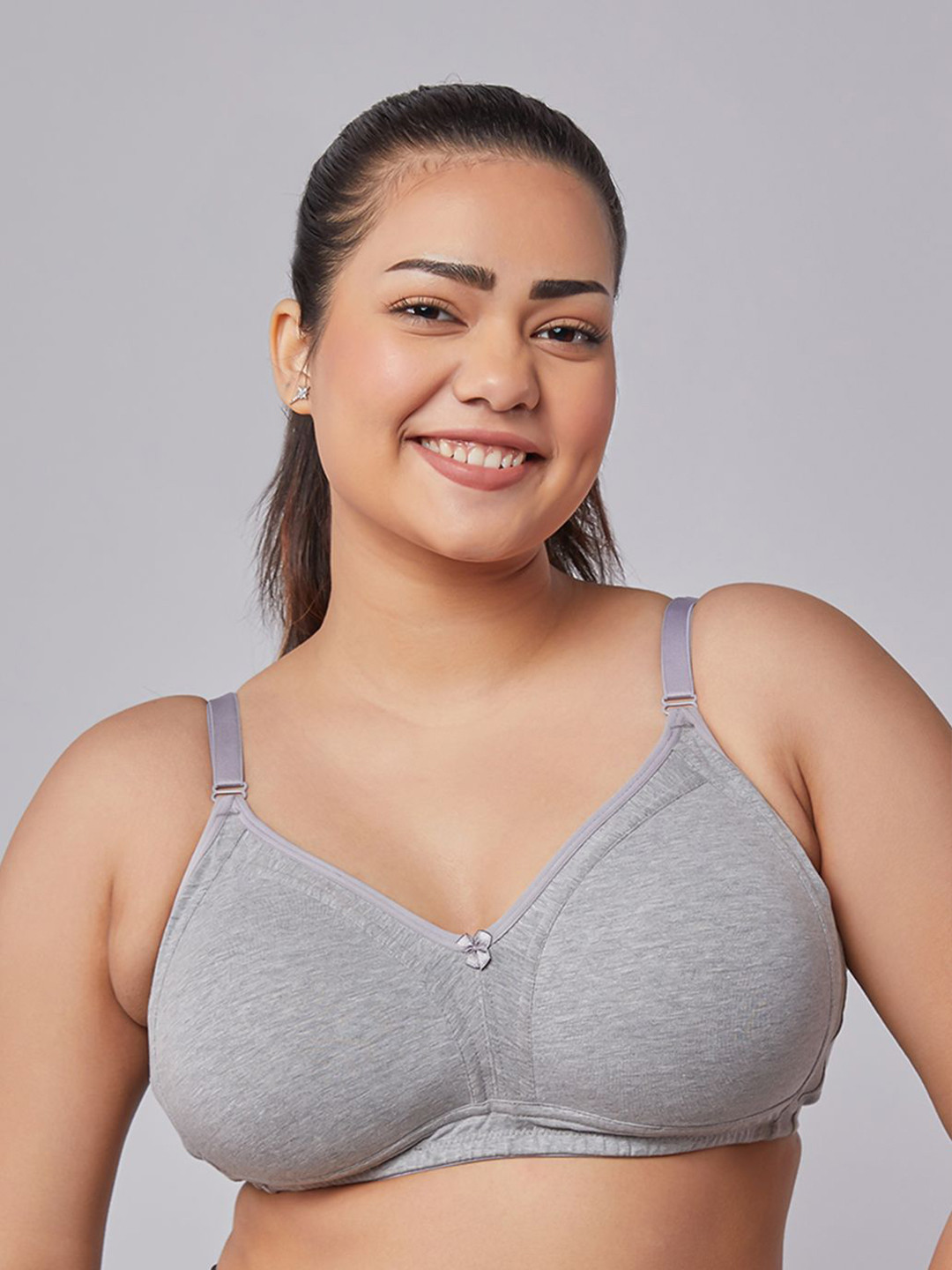 MAASHIE Pack of 2 Full Coverage Padded Bra GRY-GRY