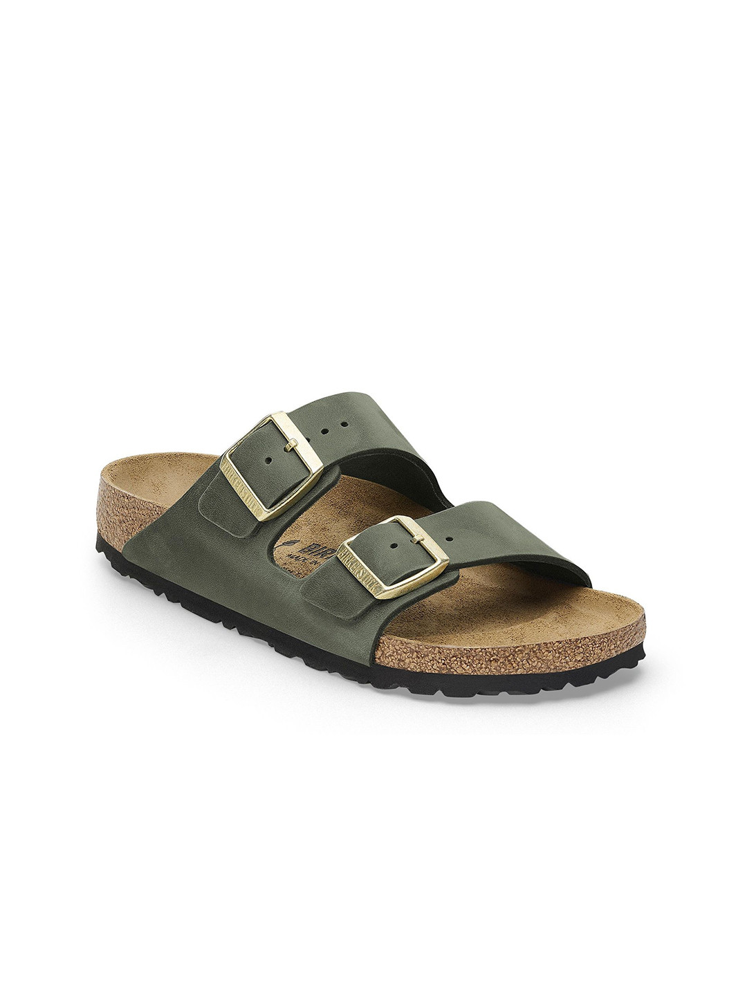 Birkenstock Women Narrow Width Leather Comfort Two Strap Sandals With Buckle