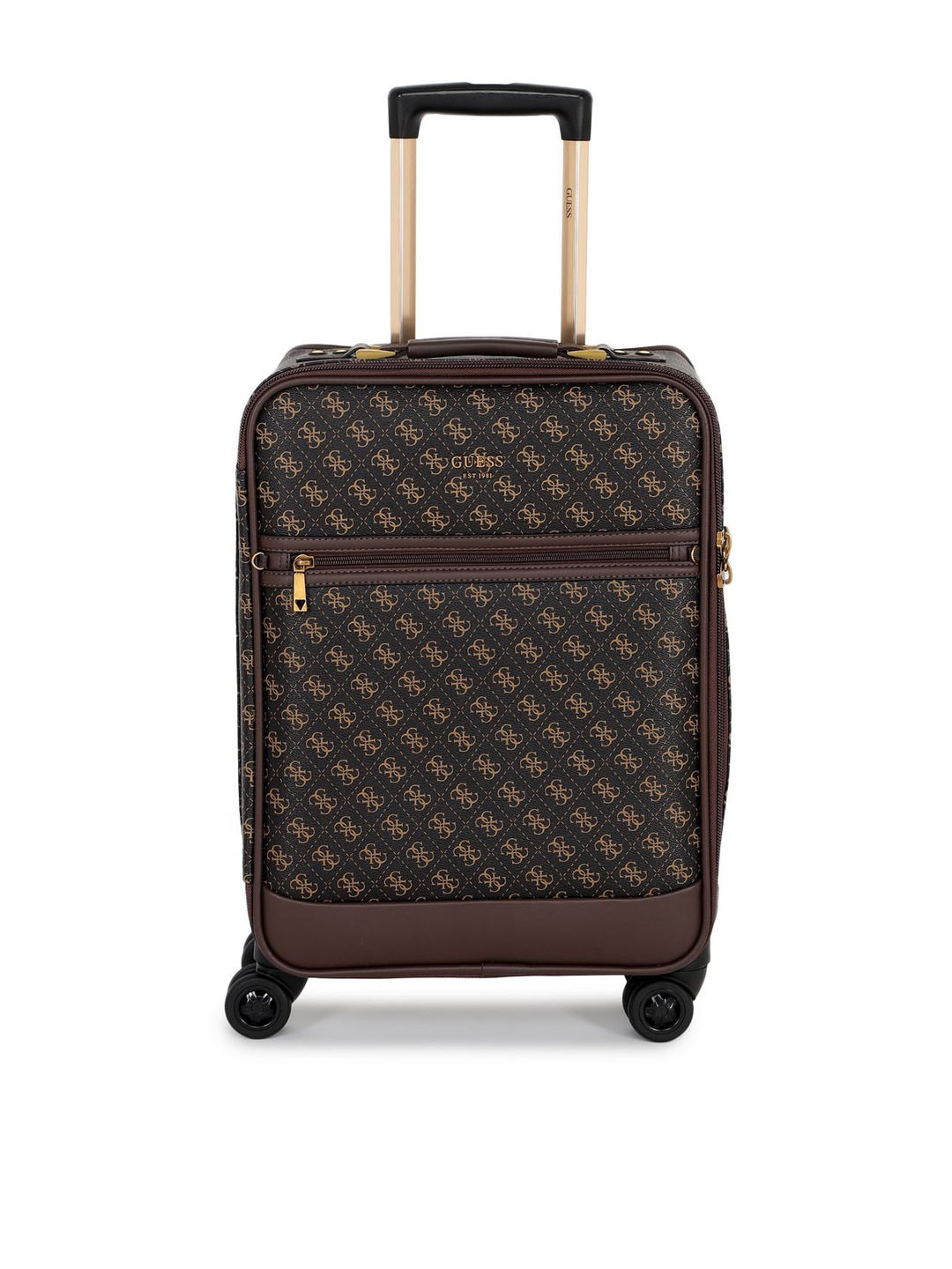 GUESS Printed Soft-Sided Cabin Size Trolley Bag