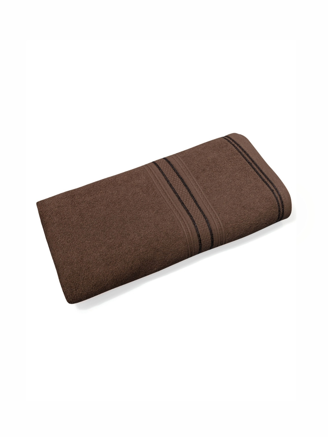 Dreamscape Brown Solid Pure Cotton 500GSM Super Soft Adult Regular Bath Towel-28x57In