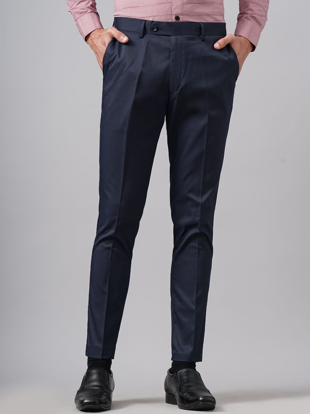 PAUL STREET Men Urban Slim Fit Formal Trousers