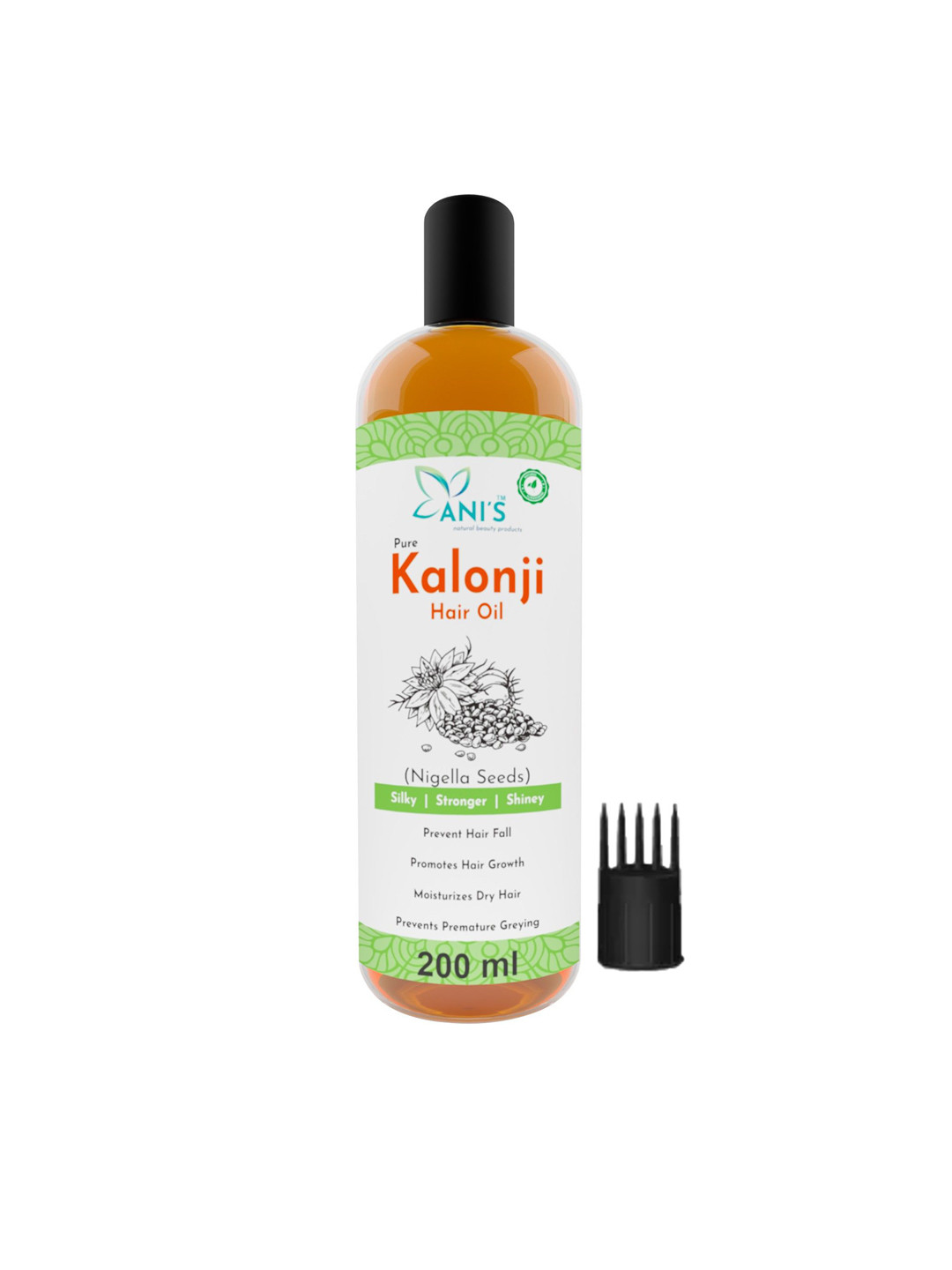 ANI'S Pure Kalonji Hair Oil For Strong & Silky Hairs - 200ml