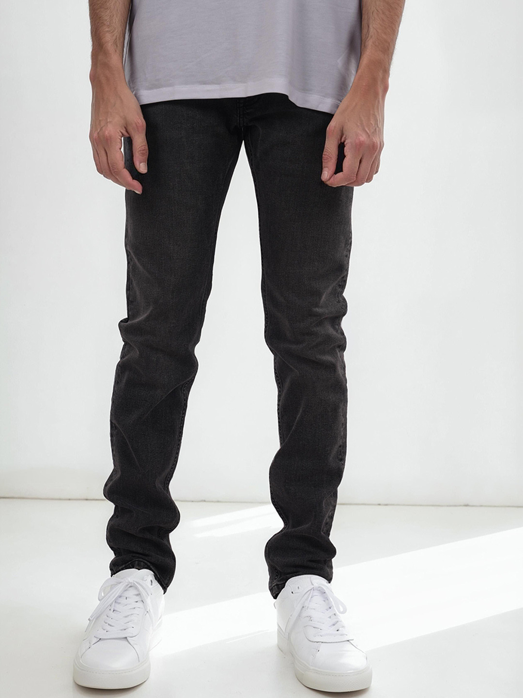 Celio Men Solid Skinny Fit Basic Cotton Jeans