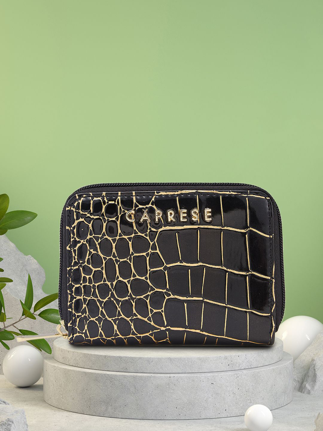 Caprese Miranda Women Black Small Wallet