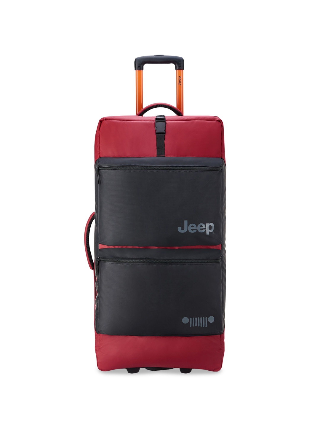 Jeep Colourblocked Soft Medium Duffle Trolley Bag-72 cm