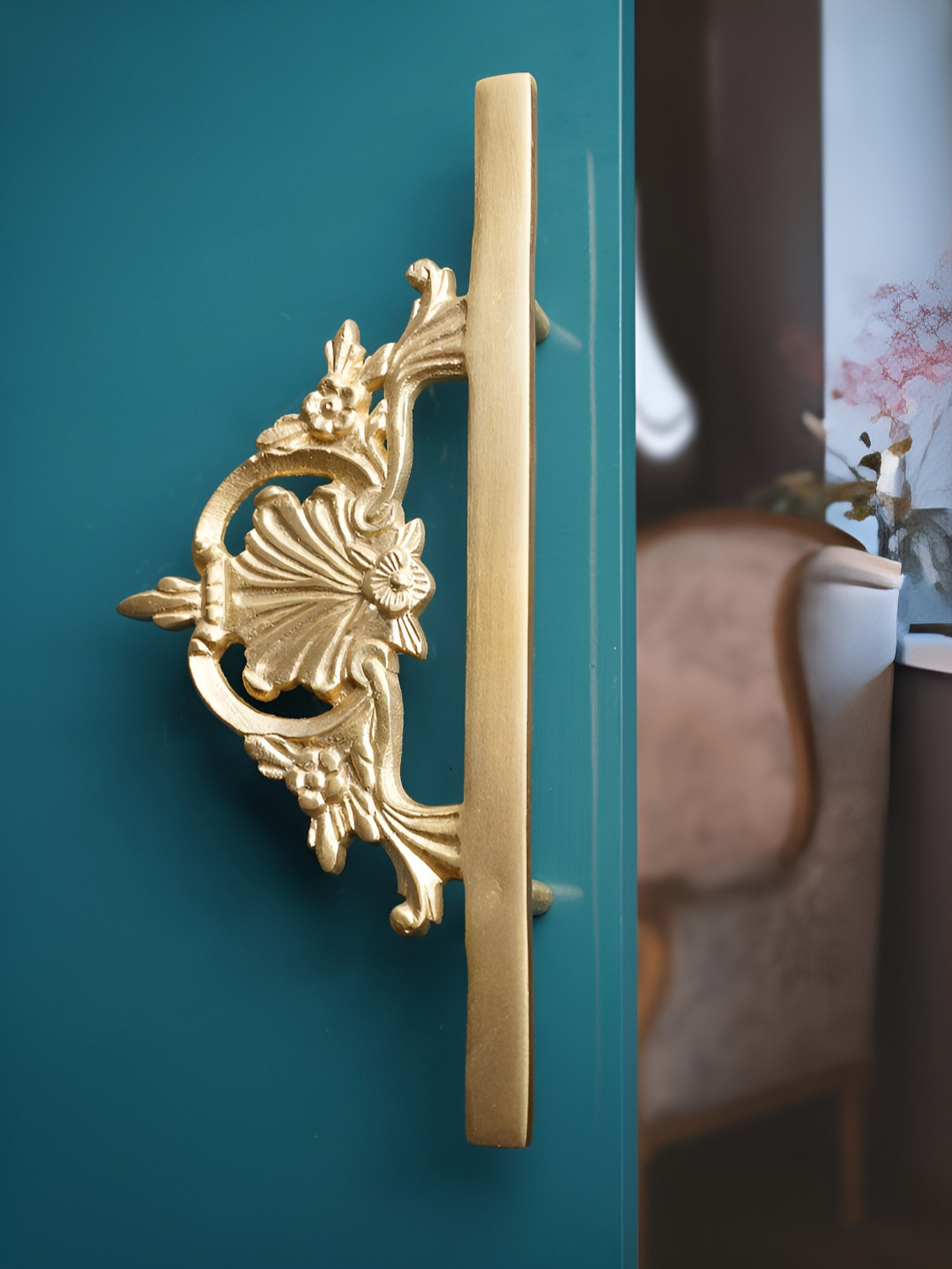 Folkstorys Brass  Manidhara Door Handles