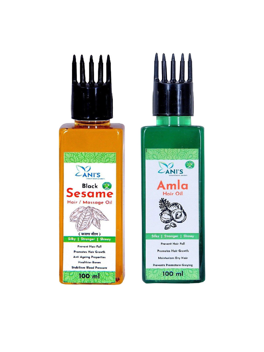 ANI'S Set Of 2 Sesame & Amla Hair Oils -100ml Each