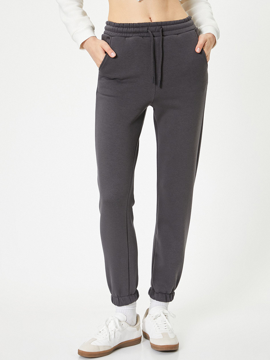 Koton Women Mid-Rise Regular Fit oggers Track Pants
