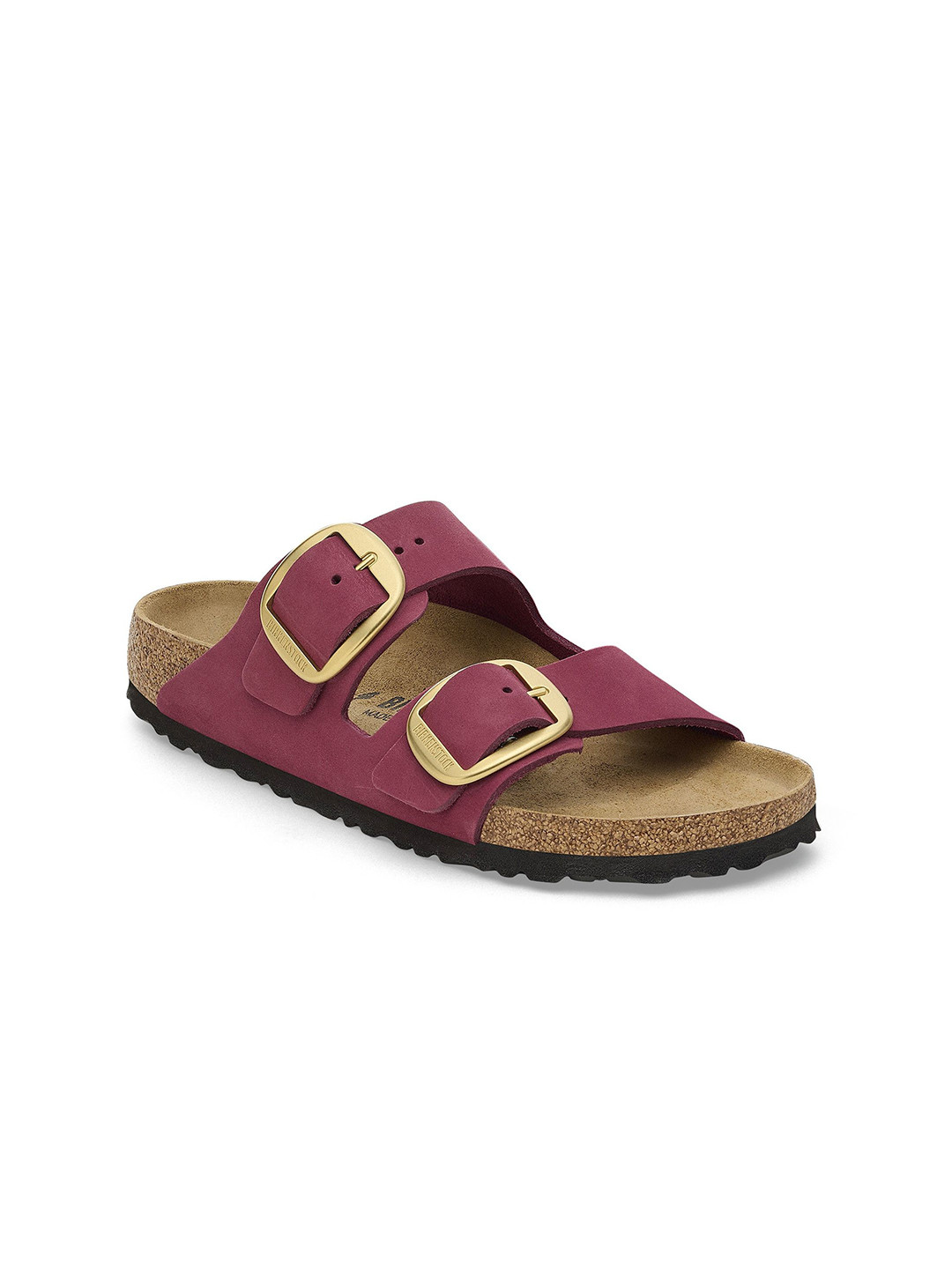 Birkenstock Women Narrow Width Leather Arizona Two Strap Sandals With Buckle