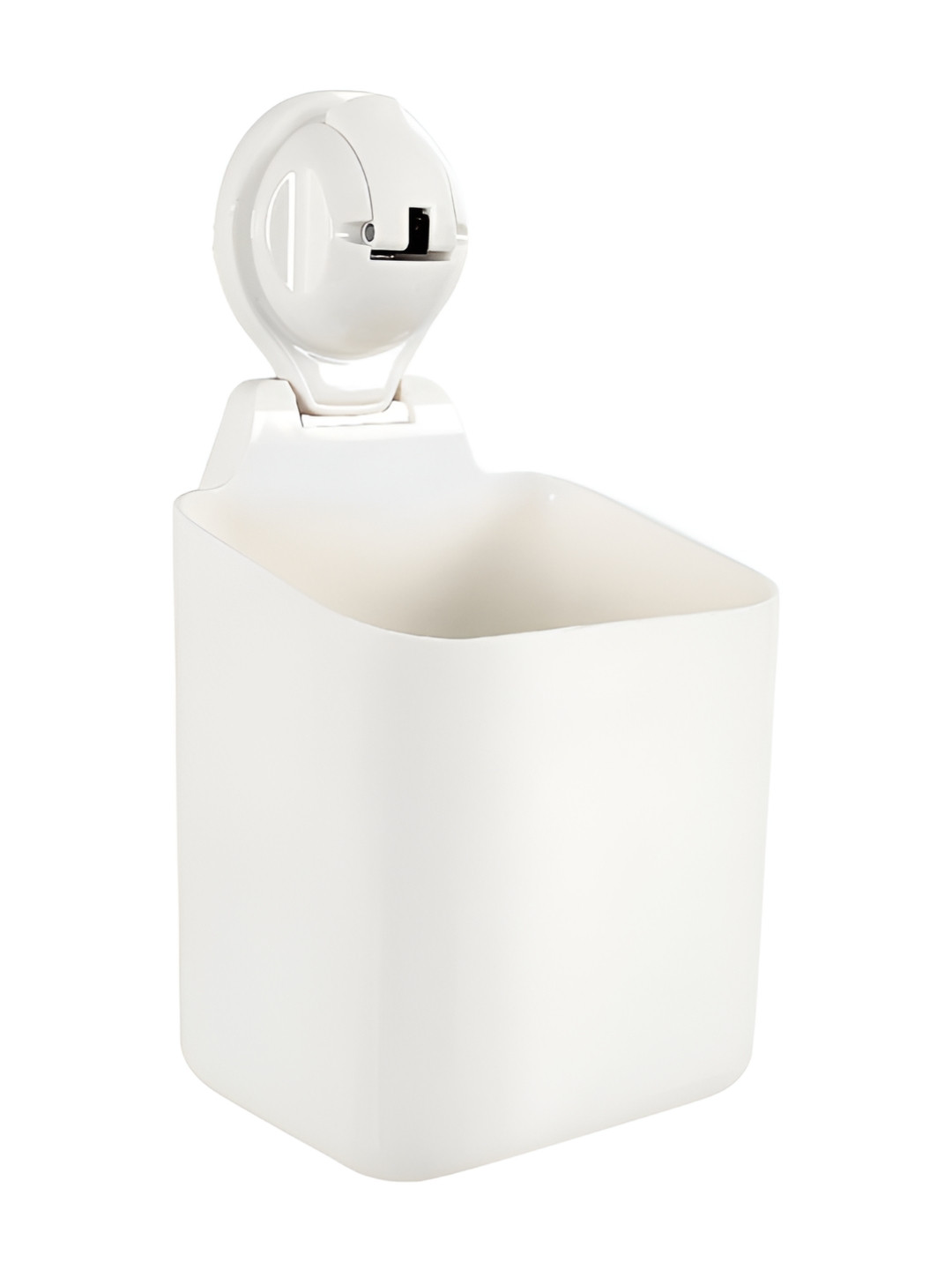 FECA ABS  White Multifunction Suction Hooks With Storage Basket