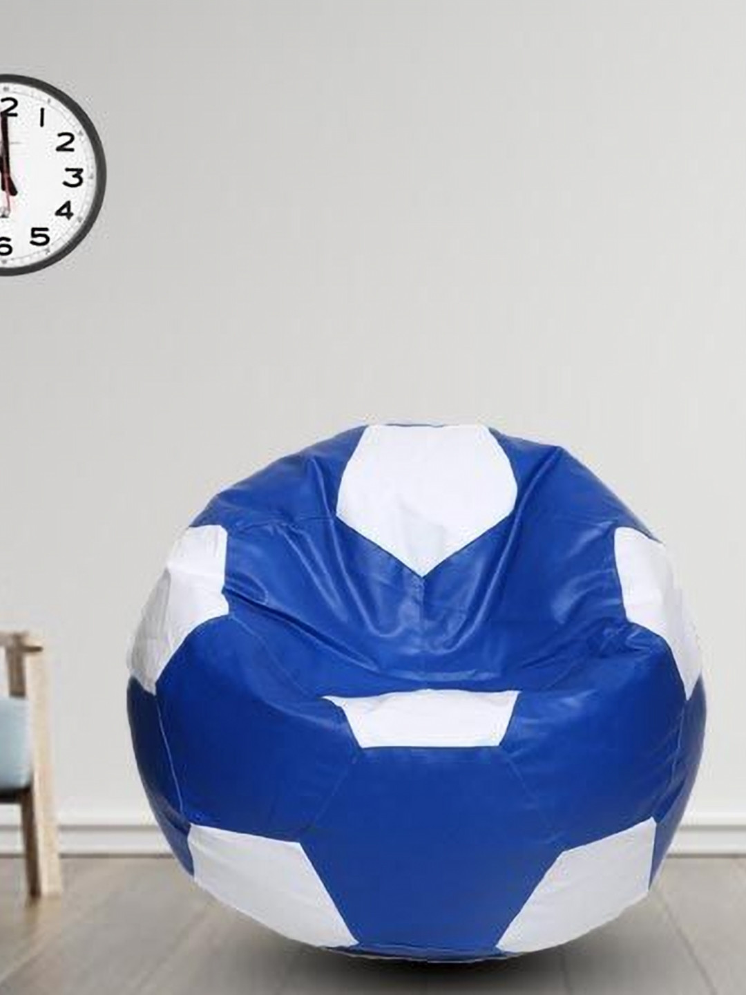 Coaster Blue & White Colorblocked Bean Bag Cover